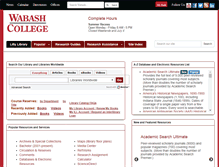 Tablet Screenshot of library.wabash.edu